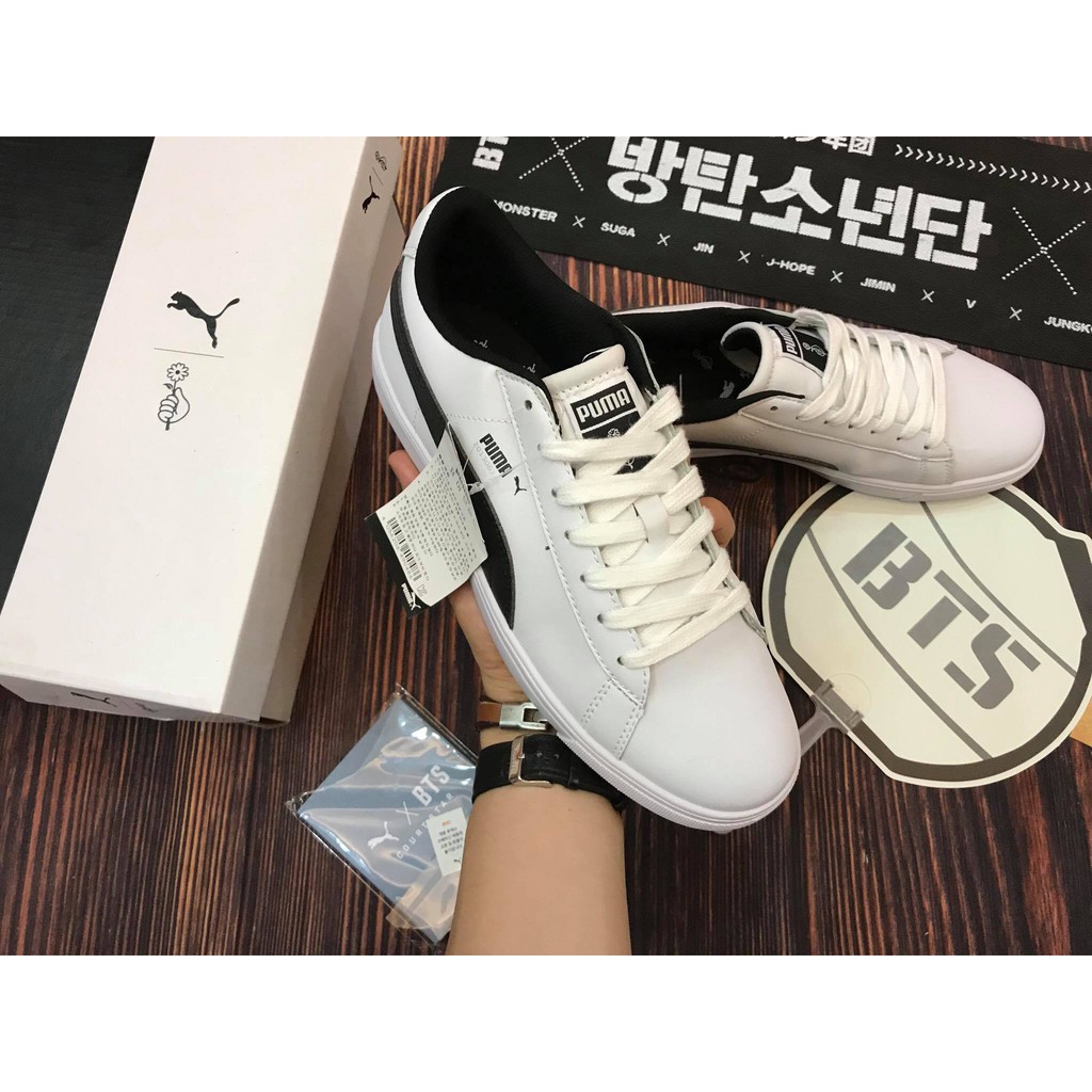 Giày thể thao PUMA COURT STAR BTS Trăng Vạch đen