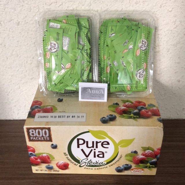 Đường ăn kiêng PureVia Stevia ( đường cỏ ngọt) của Mỹ dành cho người ăn kiêng
