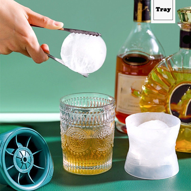 Khuôn Silicone Làm Nước Đá/Sô Cô La Hình Cầu 3D DIY