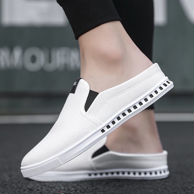 Giày Lười Canvas Thoáng Khí Phong Cách Hàn Quốc Cho Nam