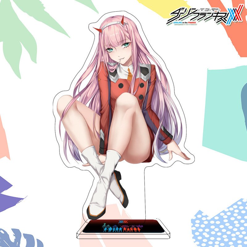 Mô Hình Standee ZERO TWO - DARLING IN THE FRANXX tượng acrylic anime Chiến Trận Người Máy mica chibi trang trí