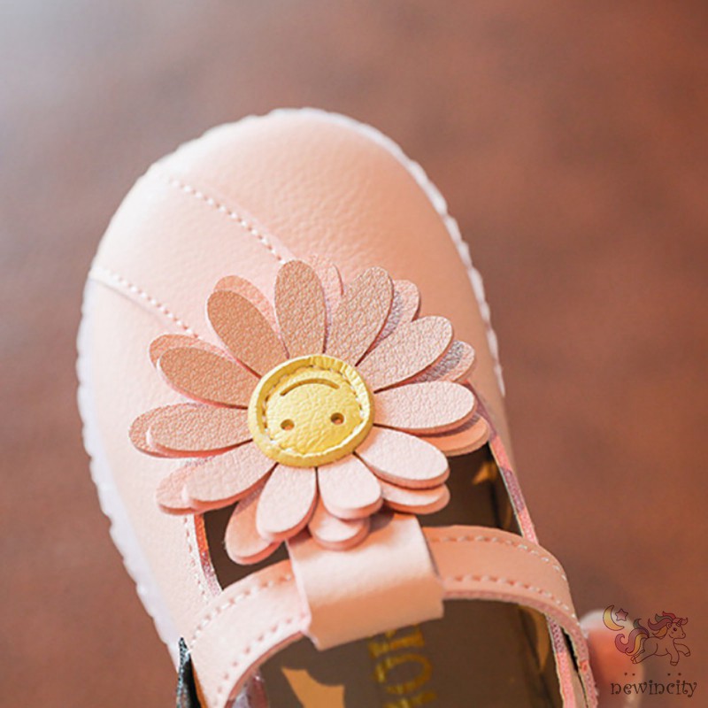 Giày Da Pu Chống Trượt Thời Trang Hàn Quốc Cho Bé Gái