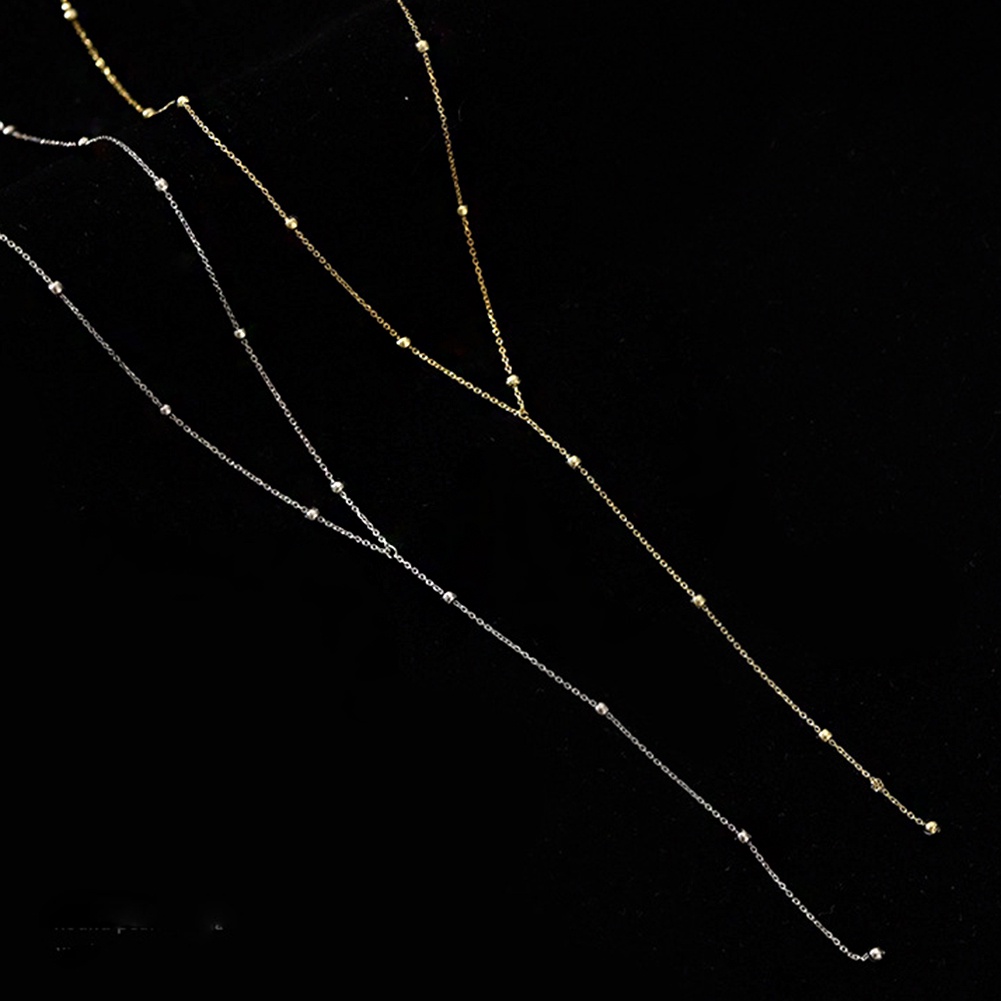 Vòng cổ Mặt Bóng Tròn Màu Trơn Quyến Rũ Hợp Thời Trang