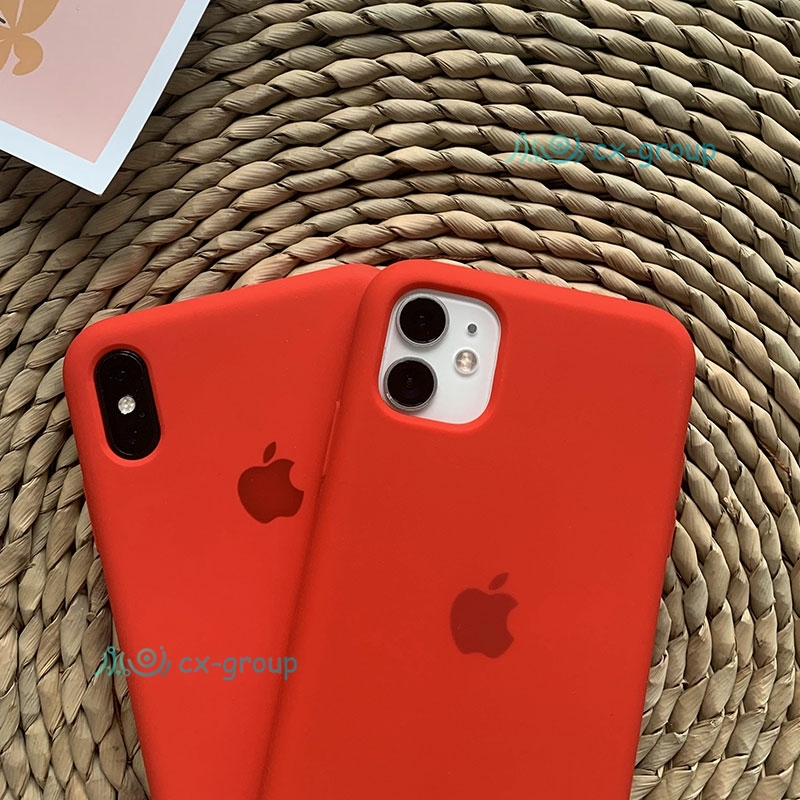 {Best version, best quality} Ốp lưng silicon màu đỏ cho Iphone Se2 Ip11 Pro Max Iphone 6s 7plus 8p I6