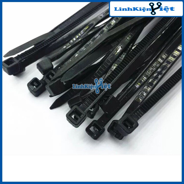 Gói 250PCS Dây Thít Đen 8X400mm