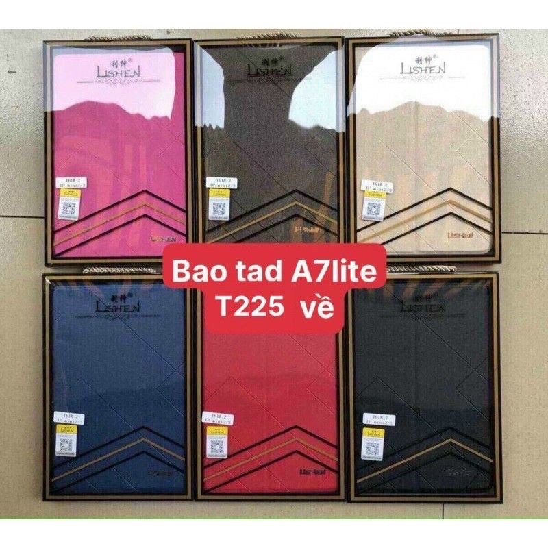 Bao da nắp gập 2 mặt cho Samsung Tab A7 Lite T220, T225 hiệu lishen cao cấp