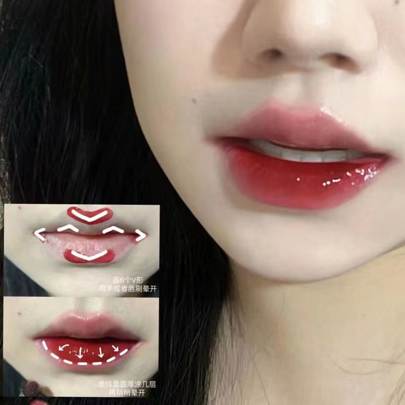 Bộ Son Kem Hiệu Ứng Gương Hình Gấu