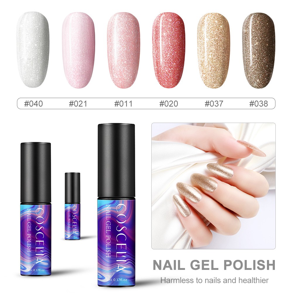 [Hàng mới về] Sơn Bóng Móng Tay Có Nhiều Màu Tùy Chọn Tiện Dụng 5ml