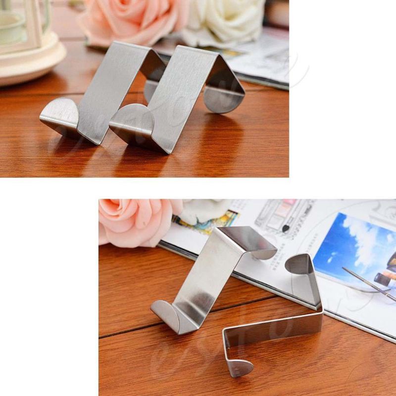 2 Móc Treo Cửa Tự Dính Bằng Thép Không Gỉ