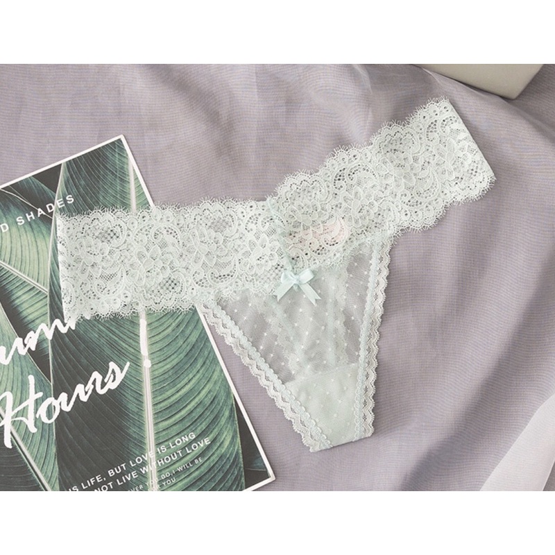 Quần lót lọt khe nữ Peachbra gợi cảm chất liệu ren sexy lớp lót cotton khoáng khuẩn an toàn cho phụ nữ | BigBuy360 - bigbuy360.vn