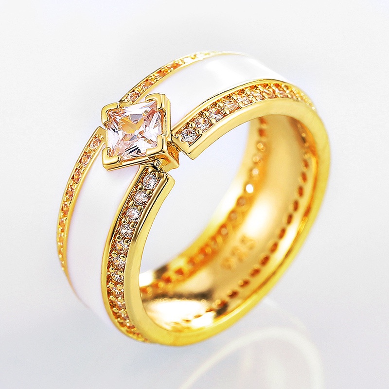 (MớI) Nhẫn Mạ VàNg 18k ĐíNh Đá Cho CặP Đôi