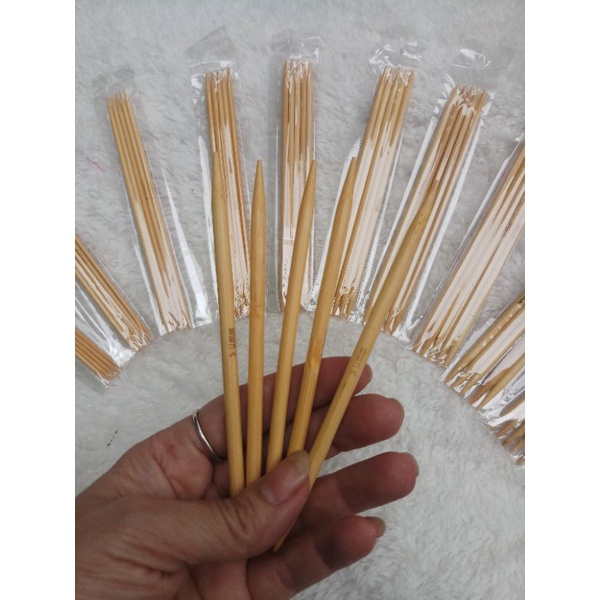 Bộ kim đan gỗ 2 đầu dài 13cm