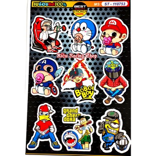 [TEM XE] TEM STICKER CHO XE