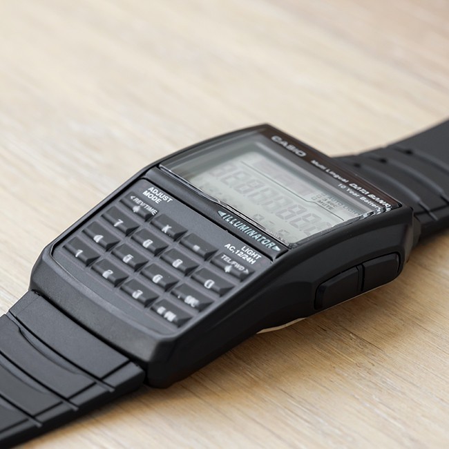 Đồng hồ nam dây nhựa chính hãng CASIO DATA BANK DBC-32-1ADF