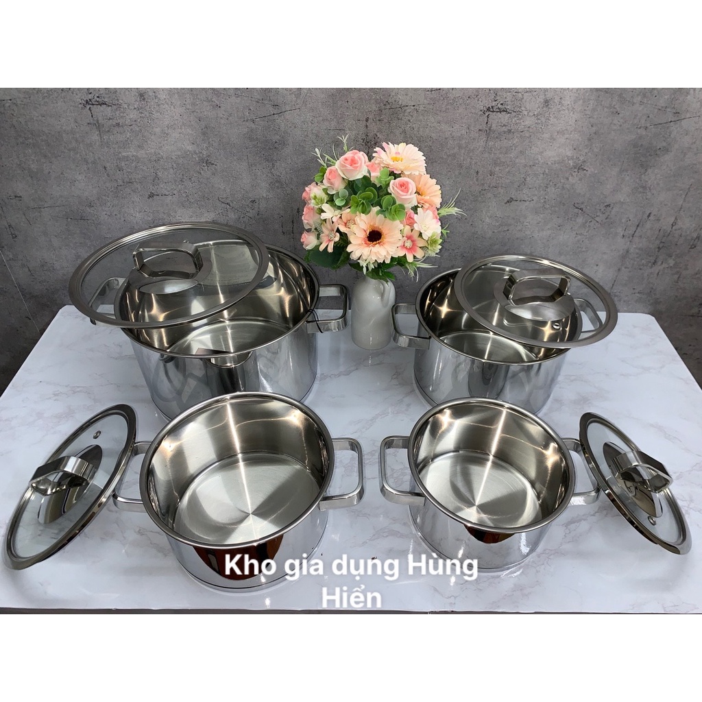 BỘ NỒI FIVESTAR B4-LV-3304 - 3 ĐÁY, VUNG KÍN, ĐUN TỪ - HÀNG CHÍNH HÃNG