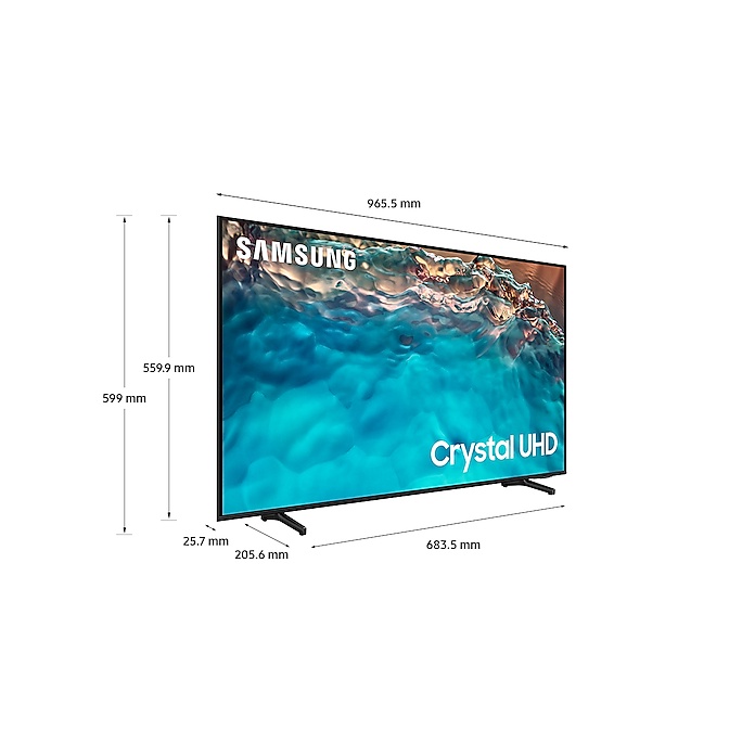 Smart TV Samsung Crystal UHD 4K 43 inch UA43BU8000KXXV