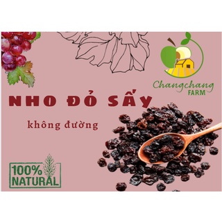 Nho đỏ sấy nguyên hạt túi 200gr