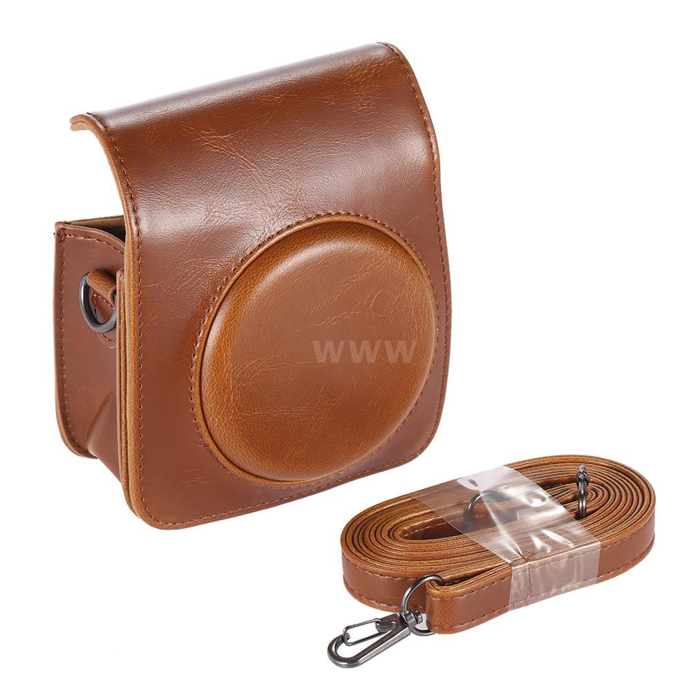 Classic Vintage Compact PU Leather Case Bag for Fujifilm Instax Mini 70  Instant Film Camera with Shoulder Strap