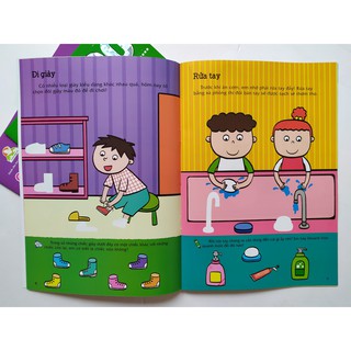 Sách - Combo 6 cuốn 300 Miếng Bóc Dán Thông Minh