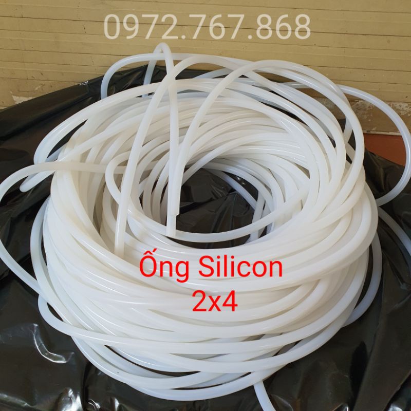 [10 mét] Ống Silicon 2x4mm