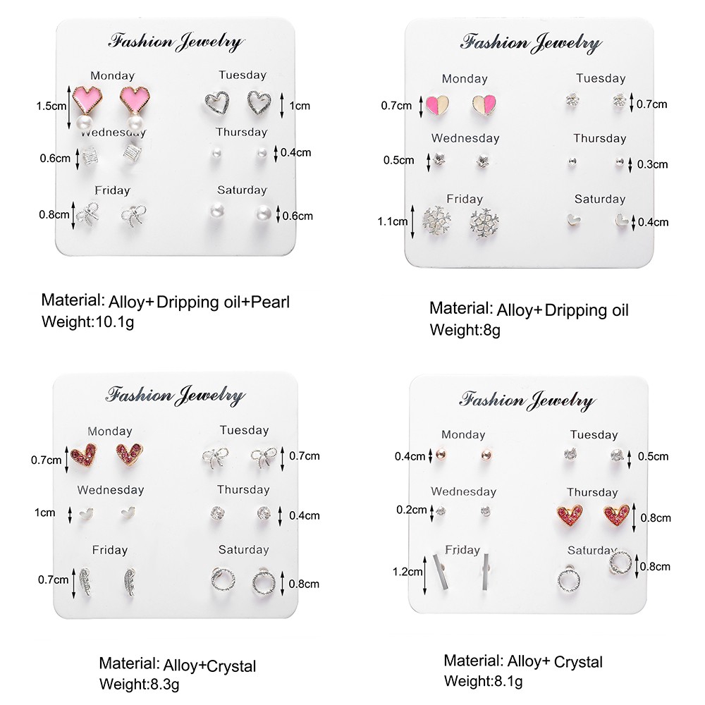 Set Đôi Khuyên Tai Thời Trang Dành Cho Nữ