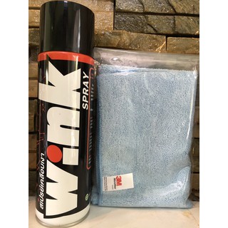 Chai xịt bóng nhanh LUBE71 Wink Spray 600ml + Khăn