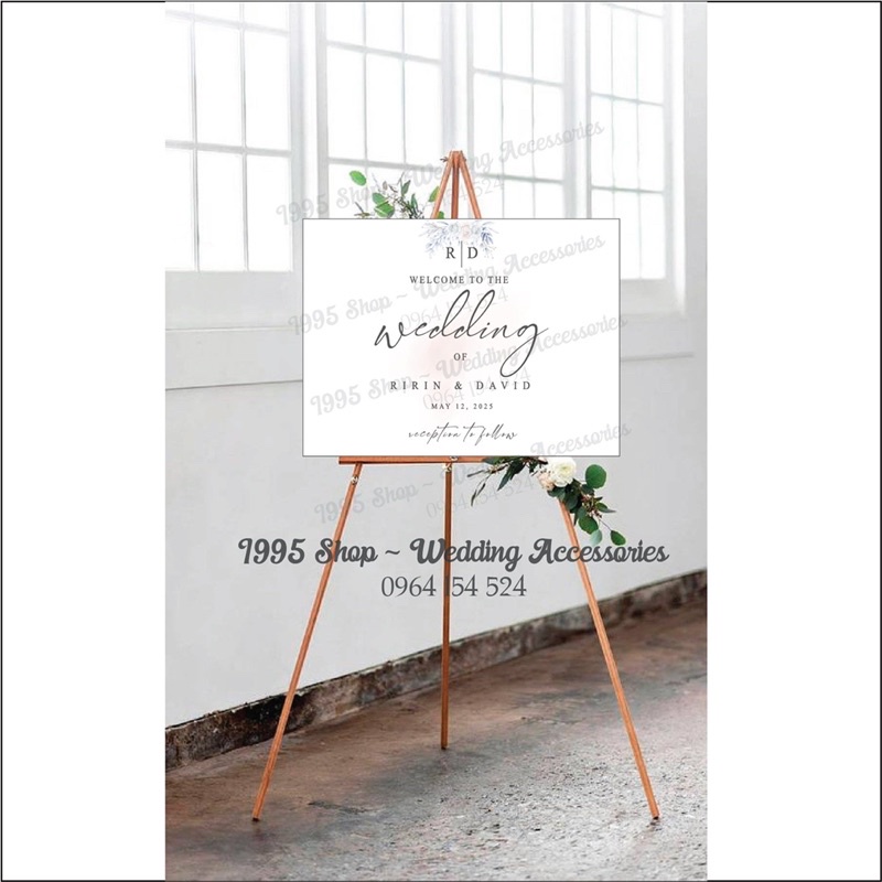Bảng welcome, bảng tên đám cưới