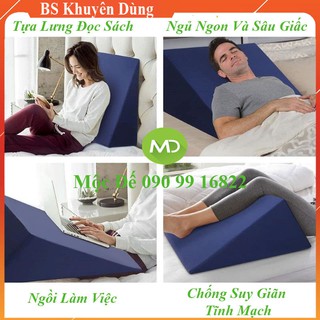 Gối Đa Năng Nhiều Tư Thế Chống Suy Giãn Tĩnh Mạch HARU 60x60x26cm - Hổ Trợ Điều Trị Chuột Rút, Giúp Dễ Ngủ Về Đêm
