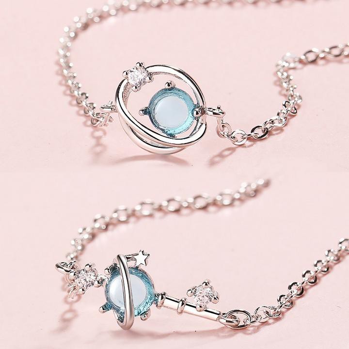 ( 2 mẫu ) Vòng tay lắc tay bạc tinh cầu sao phong cách Hàn Quốc xinh xắn dễ thương