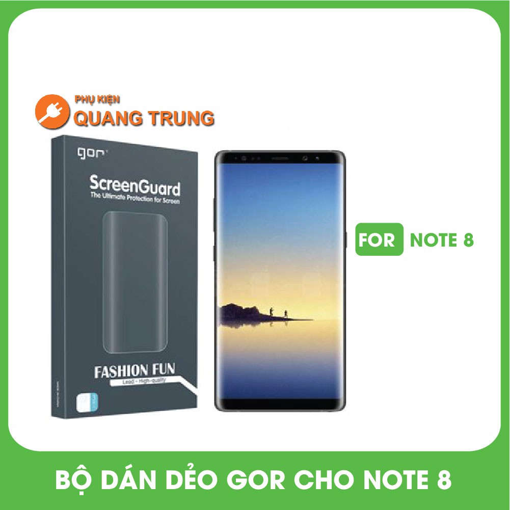 BỘ 3 MIẾNG DÁN DẺO GOR + DÁN CARBON + NOTE8