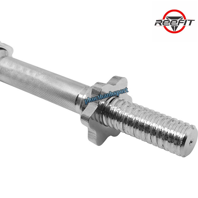 Đòn tập tạ đòn gắn tạ đòn tập squats đòn tập ngực đòn tập vai Reefit dài 1m5  xi mạ inox nhập khẩu cao cấp