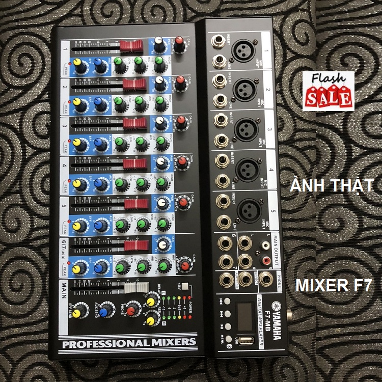 Mixer F7- MB Chuyên Hát Karaoke Livestream, Tặng Jack 6 Ly ra 3.5 - Siêu Phẩm 2021