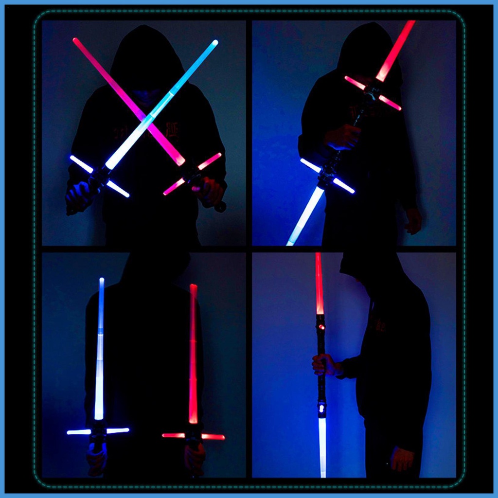 Thanh Kiếm Đồ Chơi Chiếu Tia Laser 7 Màu Sắc Có Thể Mở Rộng Dành Cho Trẻ