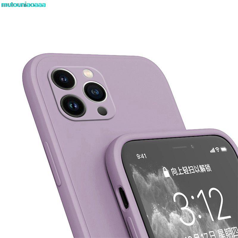 Ốp Điện Thoại Silicone Màu Trơn Cho iphone 6 6S 7 8 SE 2020 11 12 13 mini Pro Plus X XS XR MAX