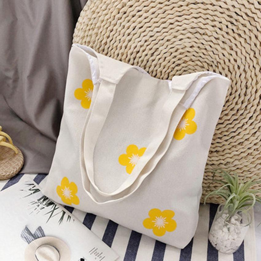 SỈ Túi tote vải bố đựng đồ canvas đeo chéo Hình Hoa Mai Siêu Hot