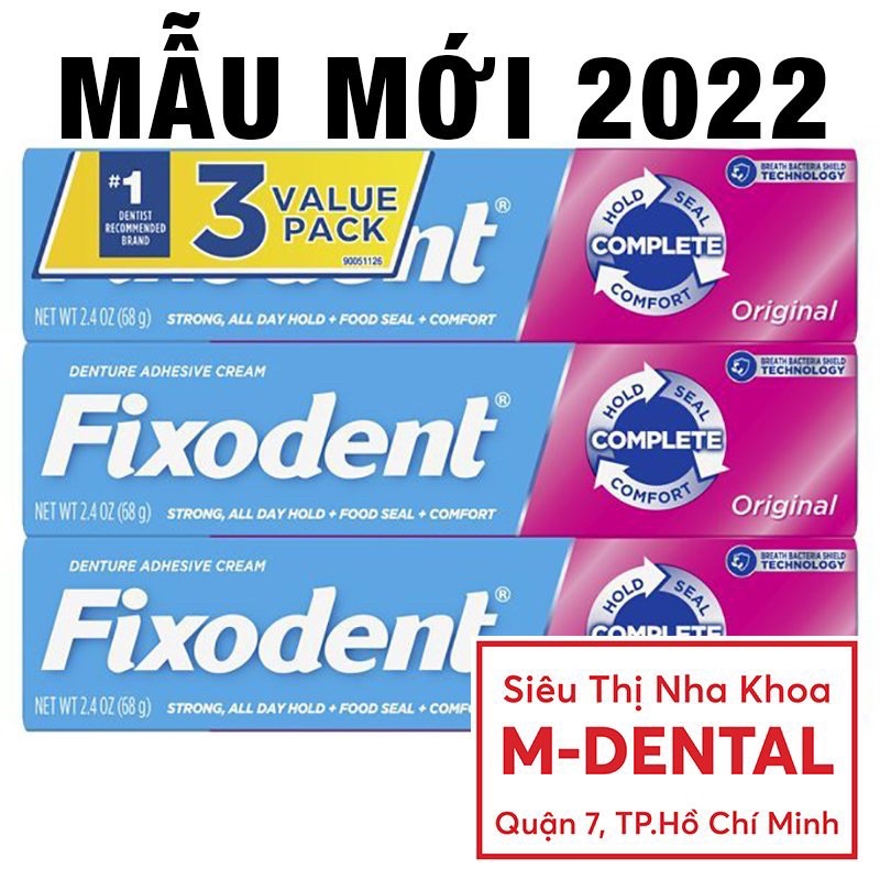 Keo Dán Hàm Răng Giả Fixodent 68g Made in USA