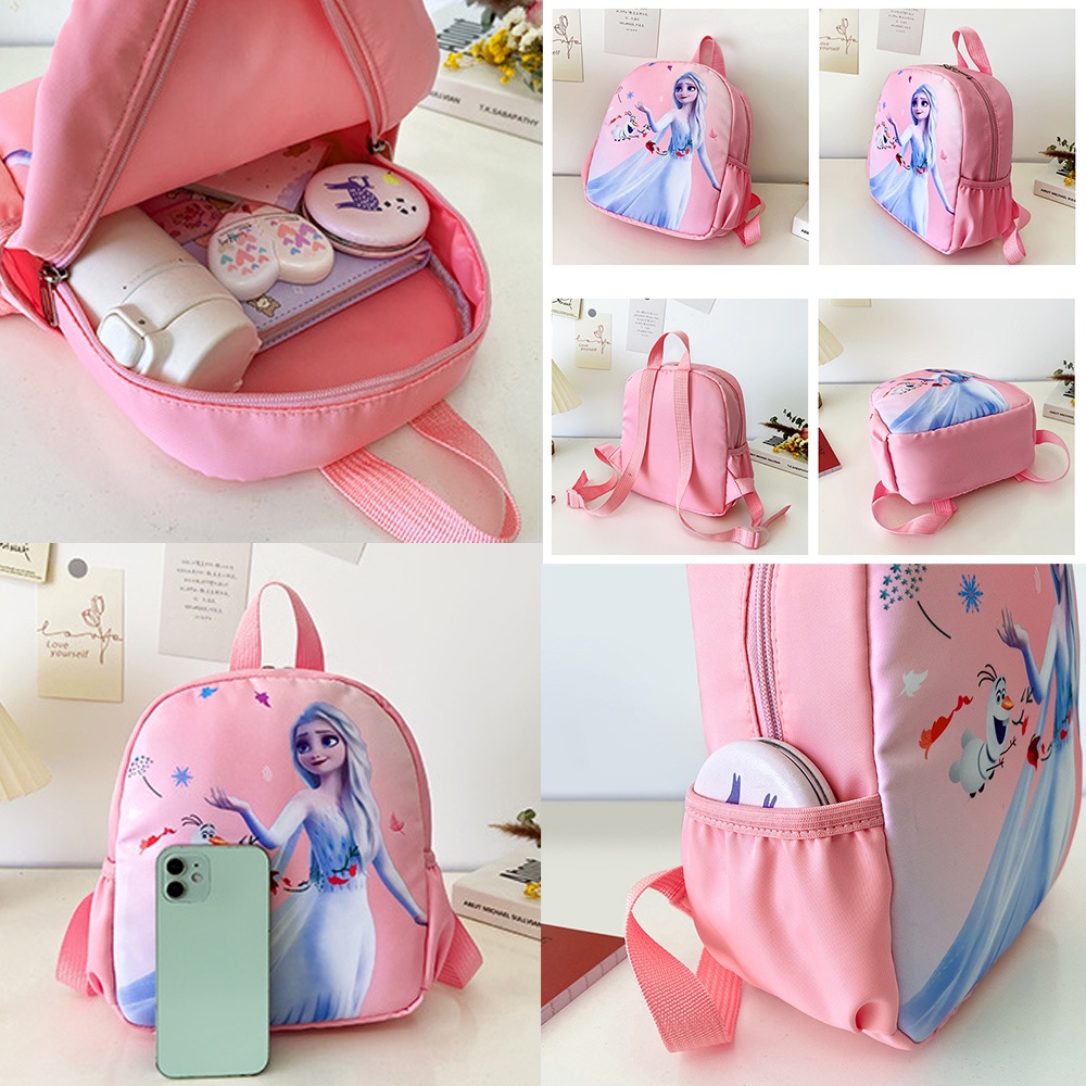 DISNEY Ba Lô Đi Học In Họa Tiết Marvel Người Nhện / Kỳ Lân Dễ Thương Cho Bé