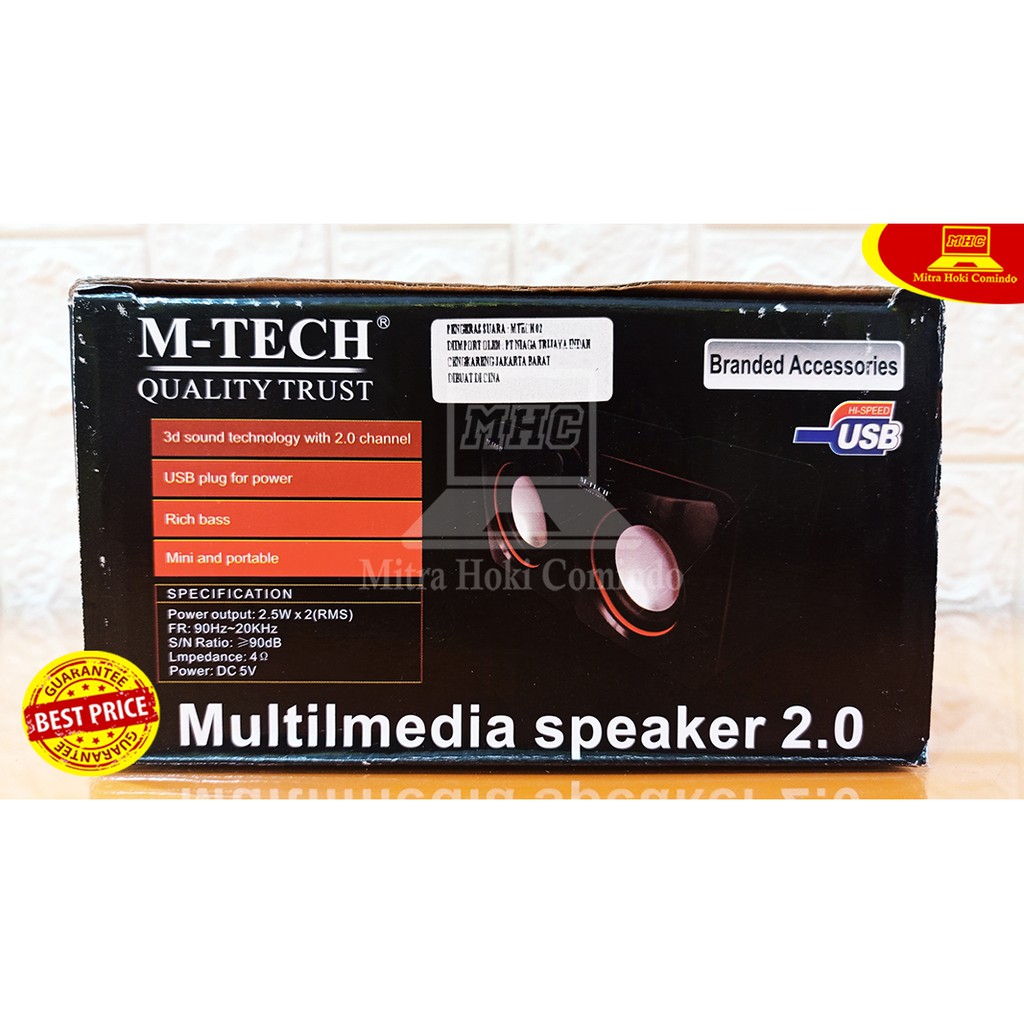 Loa M-Tech Mt02 Mini Laptop / Pc Usb 2.0 | BigBuy360 - bigbuy360.vn