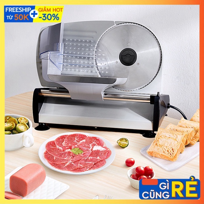 Máy thái thịt đông lạnh, cắt lát thịt chín, thực phẩm đa năng chạy điện [BH 12 Tháng]