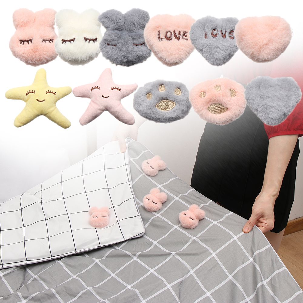 4 kẹp cố định ga giường chống trượt hình trái tim xinh xắn