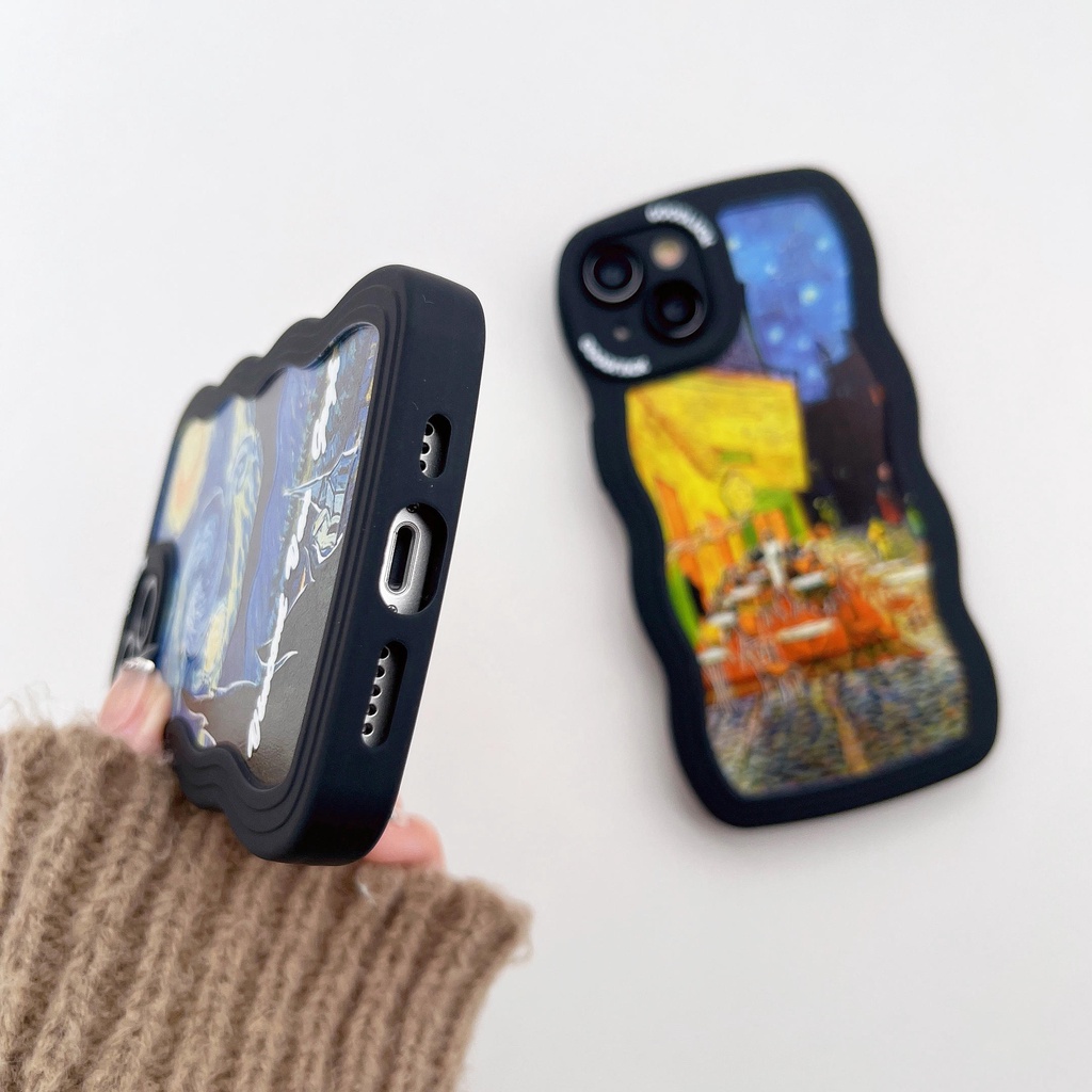 Ốp Điện Thoại Họa Tiết Bầu Trời Đầy Sao Viền Thẳng Cho iPhone14Pro 13Promax 11 12 13 14 14Pro 11Promax 13Promax 11 12 13