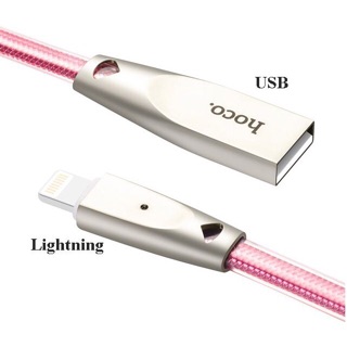 CÁP HOCO U9 IOS 1m2 và 2m CÓ LED - iPhone và iPad