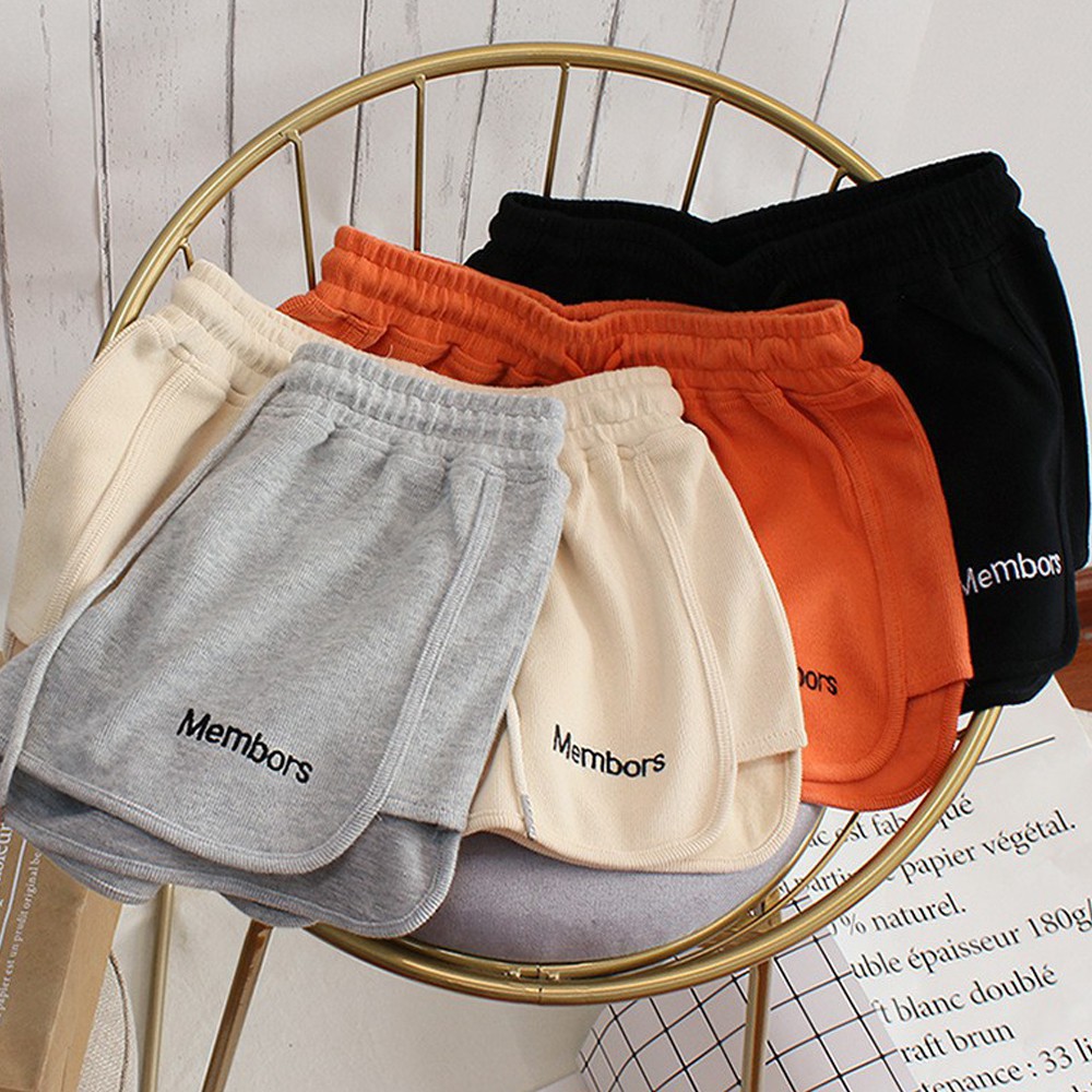 Quần Short Thể Thao Lưng Thun Dây Rút Phong Cách Hàn Quốc