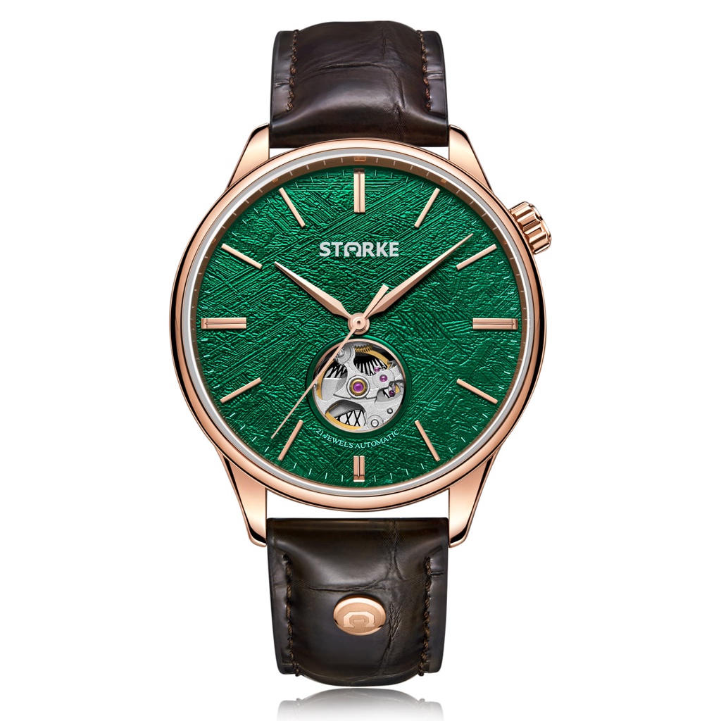 Đồng Hồ Nam Cao Cấp Starke SK130BM Open Heart Chính Hãng - Tặng Kèm 1 Bộ Dây Da Cao Cấp