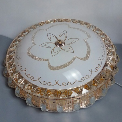 Đèn Ốp Trần Phòng Khách Phi 500 mm, Đèn Led Ốp Trần Pha Lê Trang Trí Hiện Đại,Tinh Tế