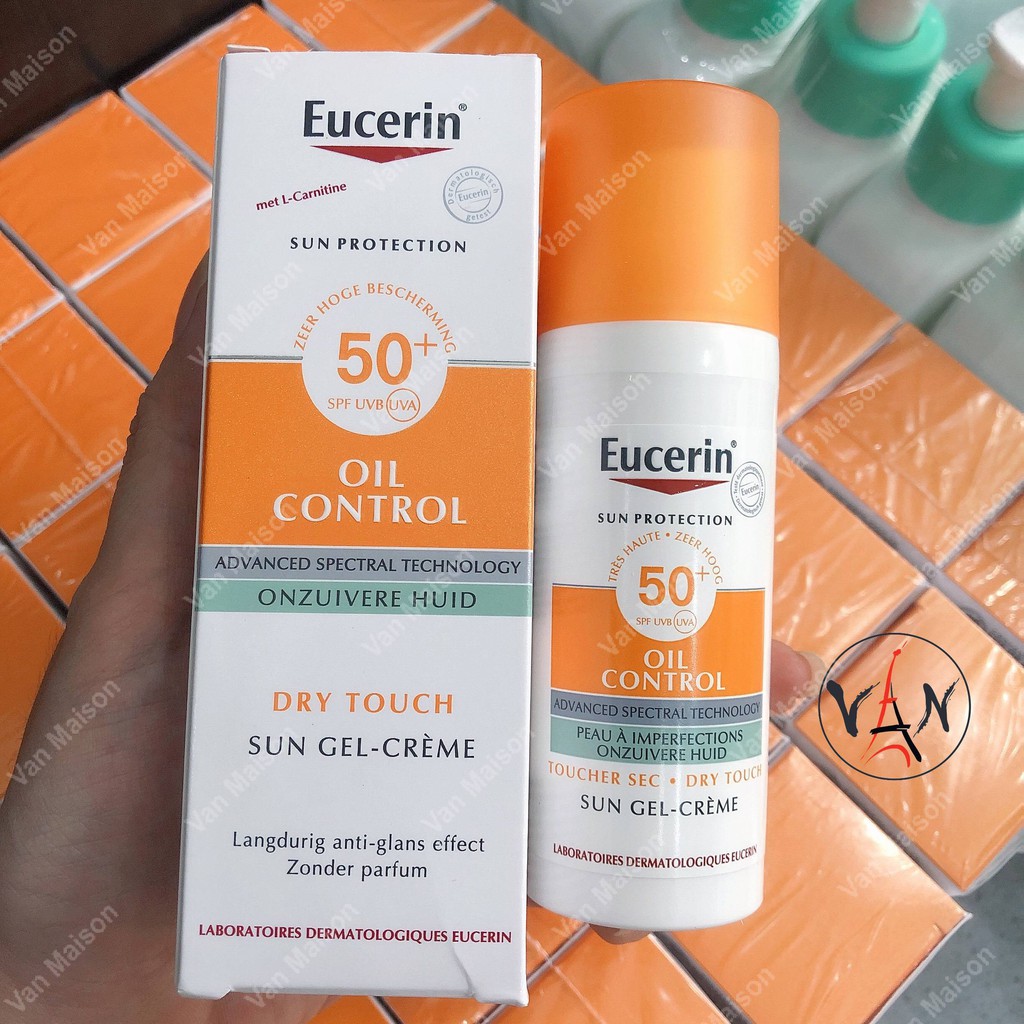 Kem chống nắng giúp kiểm soát nhờn Eucerin sun protection spf50+ sun gel-creme oil control dry touch 50ml | BigBuy360 - bigbuy360.vn