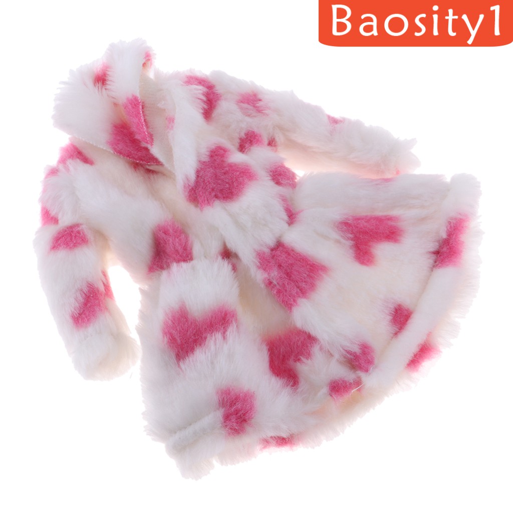 [Baosity1] Áo Khoác Lông Màu Trắng Thời Trang Cho Búp Bê Tỉ Lệ 1 / 6