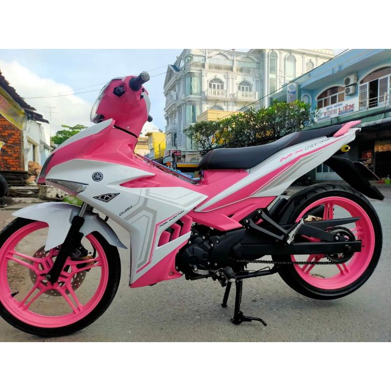 Tem rời exciter 150 trắng hồng