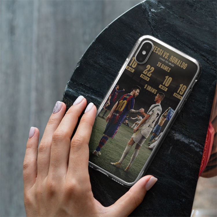 Ốp điện thoại đẹp cầu thủ Ronaldo và messi Iphone 7/7Plus/8/8Plus/X/Xs/Xs Max/11/11 Promax/12/12 Promax FOO20210015