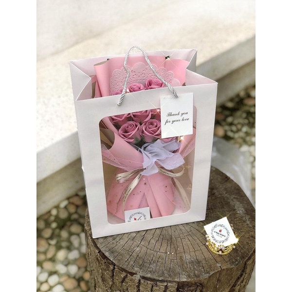 Combo 50 túi kính đựng hoa kt 25*35*10cm